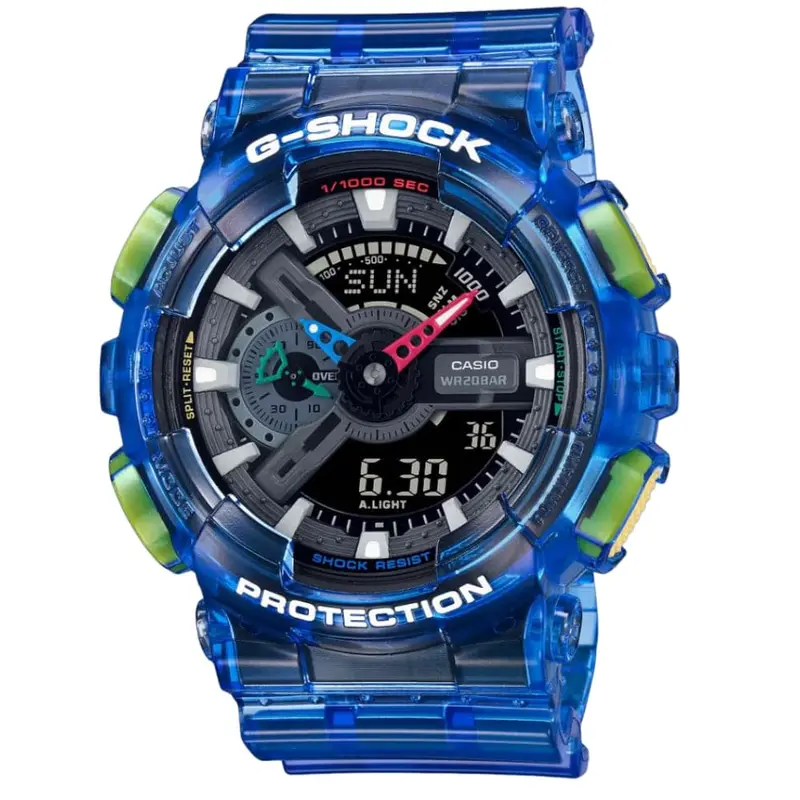 Casio G-Shock Digital-Analogue Blue Resin Strap Men Watch Ga-110Jt-2Adr-P 1