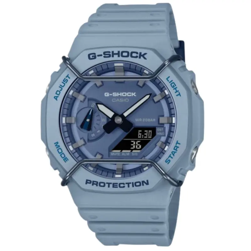 Casio G-Shock Digital-Analogue Blue Resin Strap Men Watch Ga-2100Pt-2Adr-P 1