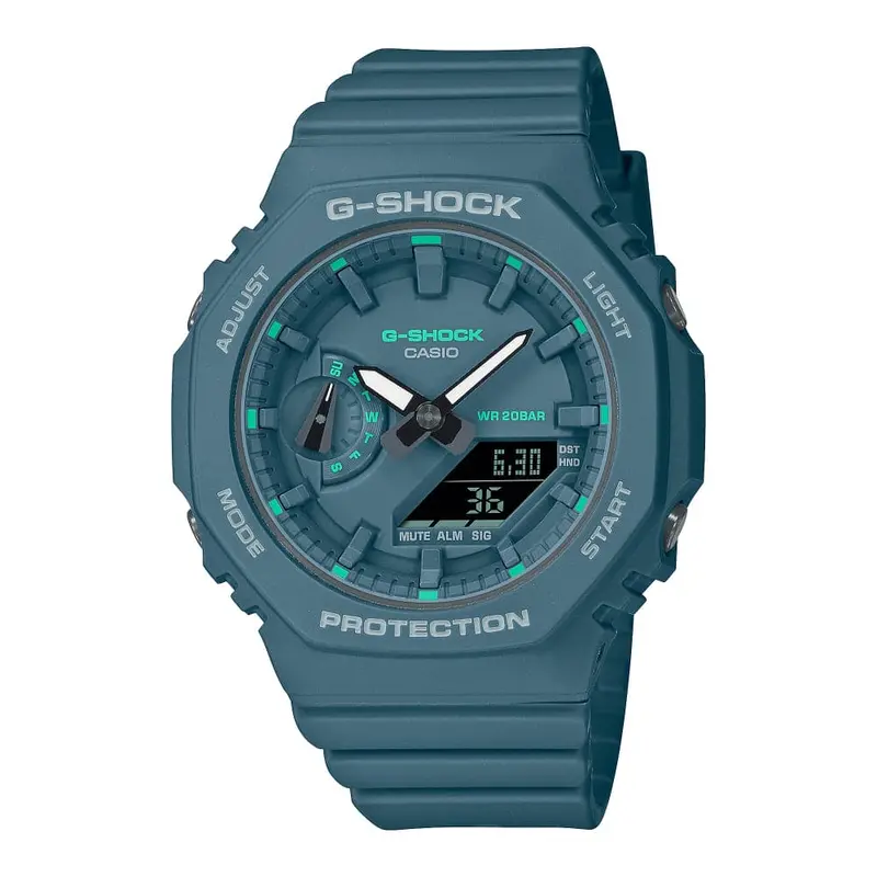Casio G-Shock Digital-Analogue Blue Resin Strap Men Watch Gma-S2100ga-3Adr-P 1