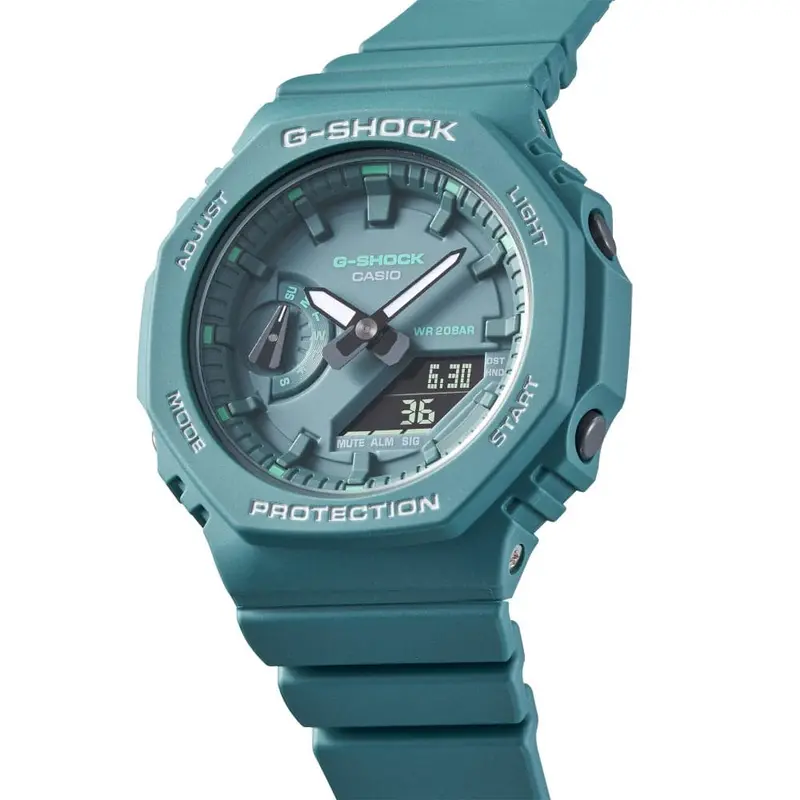 Casio G-Shock Digital-Analogue Blue Resin Strap Men Watch Gma-S2100ga-3Adr-P 2