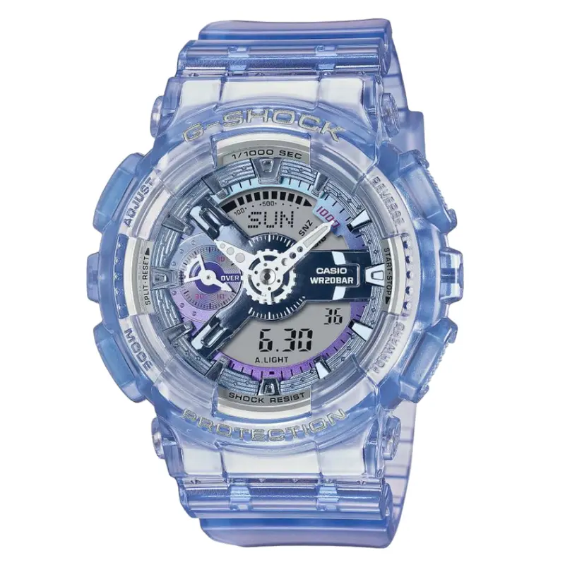 Casio G-Shock Digital-Analogue Blue Resin Strap Women Watch Gma-S110vw-6Adr-P 1