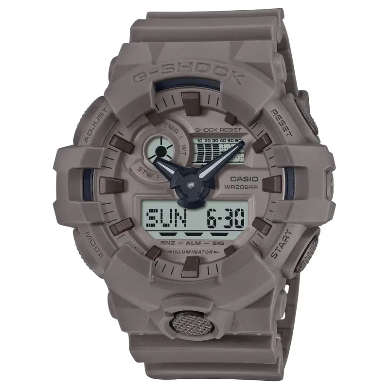 Casio G-Shock Digital-Analogue Brown Resin Strap Men Watch Ga-700Nc-5Adr 1