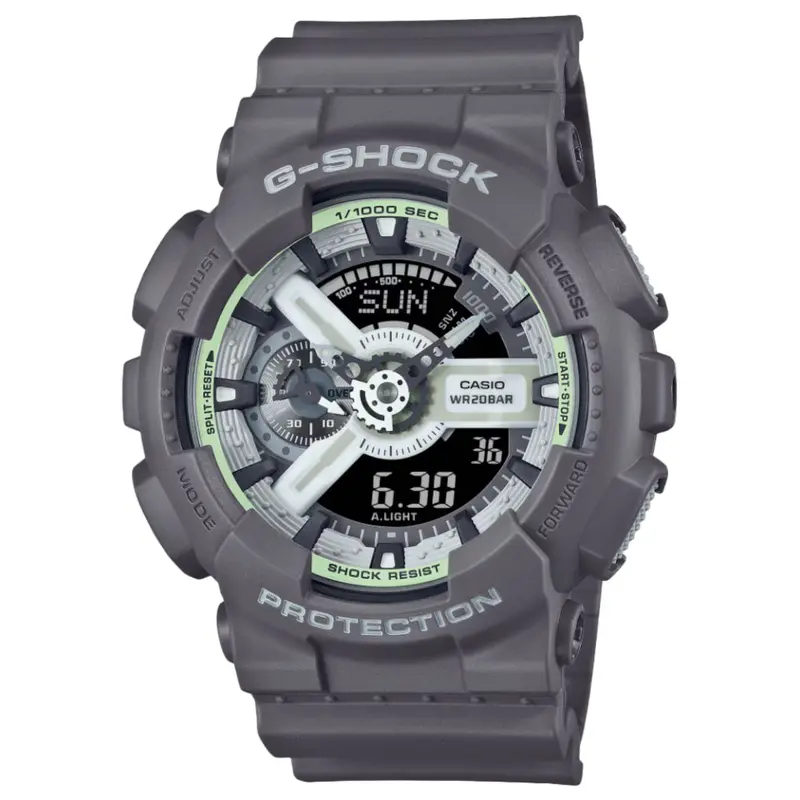 Casio G-Shock Digital-Analogue Gray Resin Strap Men Watch Ga-110Hd-8Adr 1