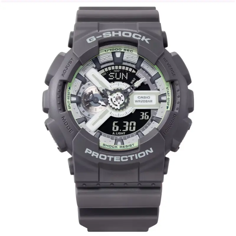 Casio G-Shock Digital-Analogue Gray Resin Strap Men Watch Ga-110Hd-8Adr 2