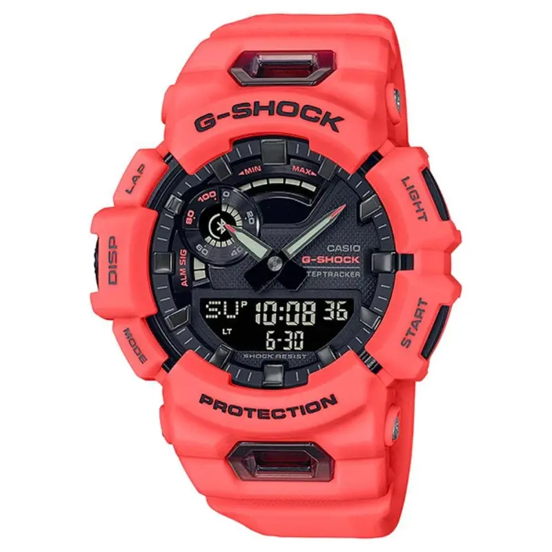 Casio G-Shock Digital-Analogue Pink Resin Strap Unisex Watch Gba-900-4Adr-P 1