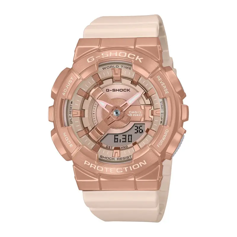 Casio G-Shock Digital-Analogue Pink Resin Strap Women Watch Gm-S110pg-4Adr-P 1