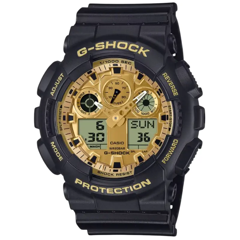 Casio G-Shock Digital-Analogue Resin Strap Men Watch Ga-100Ggb-1A9dr-P 1