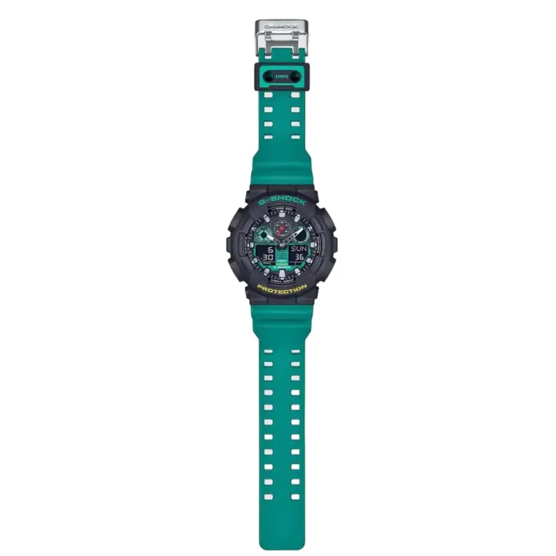 Casio G-Shock Digital-Analogue Resin Strap Men Watch Ga-100Mt-1A3dr 2