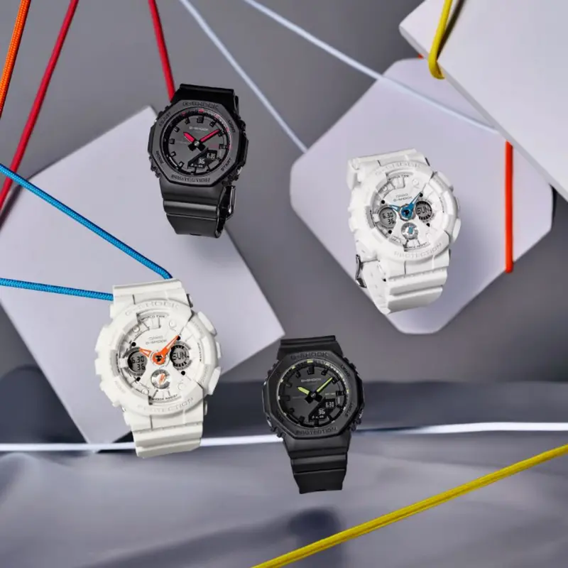 Casio G-Shock Digital-Analogue Resin Strap Women Watch Gma-S120sa With P Series 1