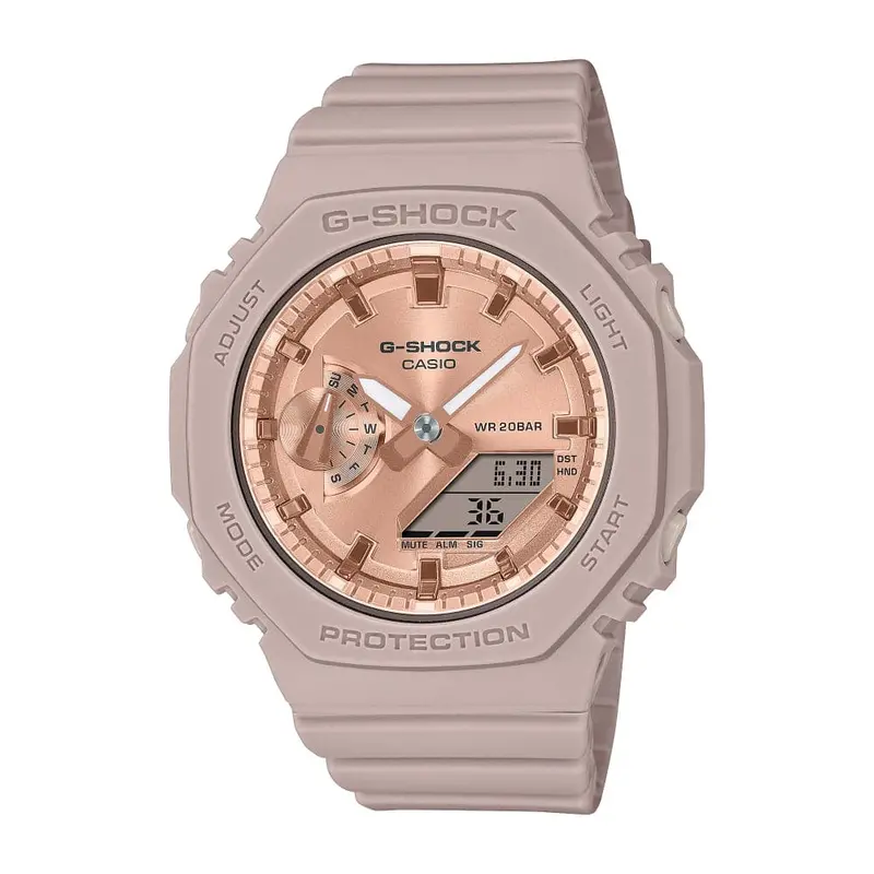 Casio G-Shock Digital-Analogue Rose Gold Resin Strap Men Watch Gma-S2100md-4Adr-P 1