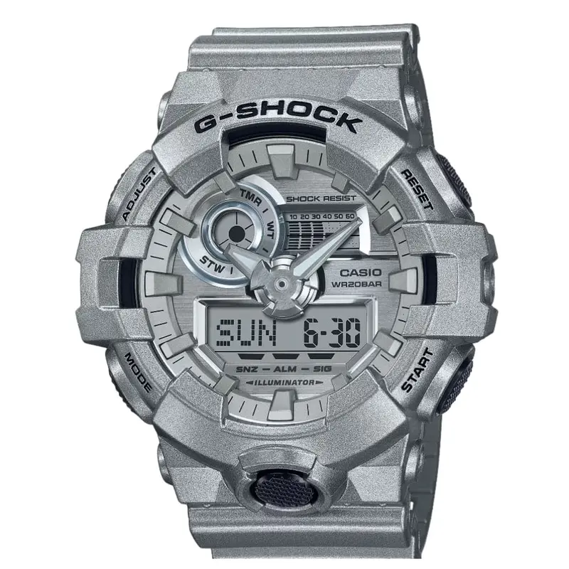 Casio G-Shock Digital-Analogue Silver Resin Strap Men Watch Ga-700Ff-8Adr 1