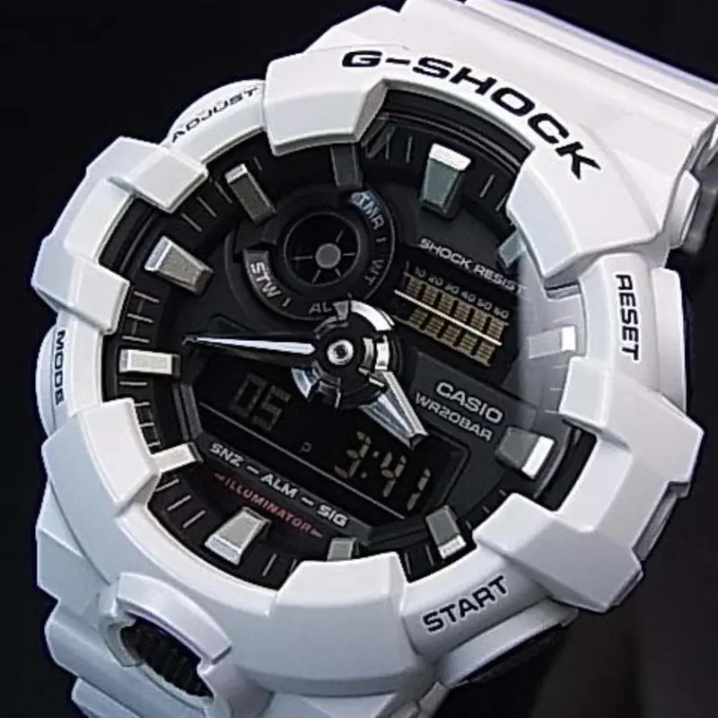 Casio G-Shock Digital-Analogue White Resin Strap Men Watch Ga-700-7Adr-P 2