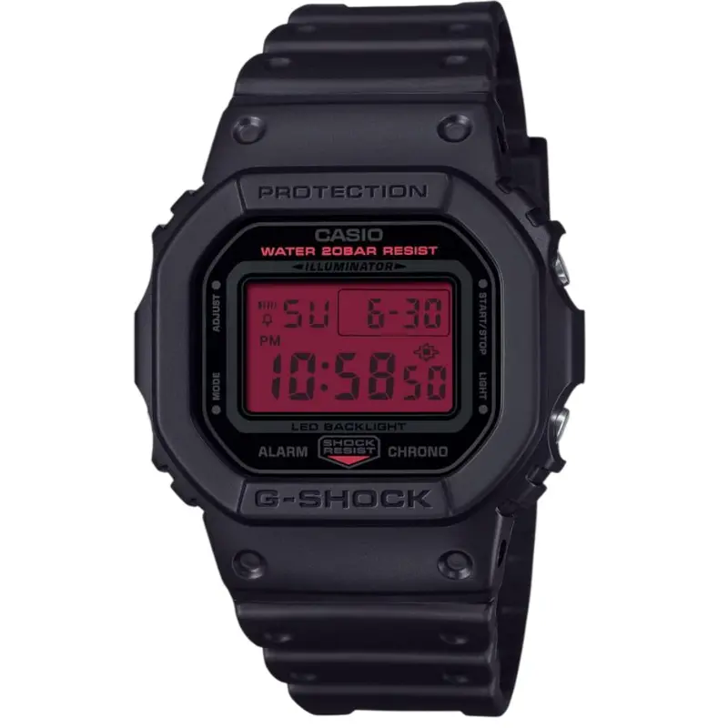 Casio G-Shock Digital Black Resin Strap Men Watch Dw-5600Bbr-1Dr-P 1