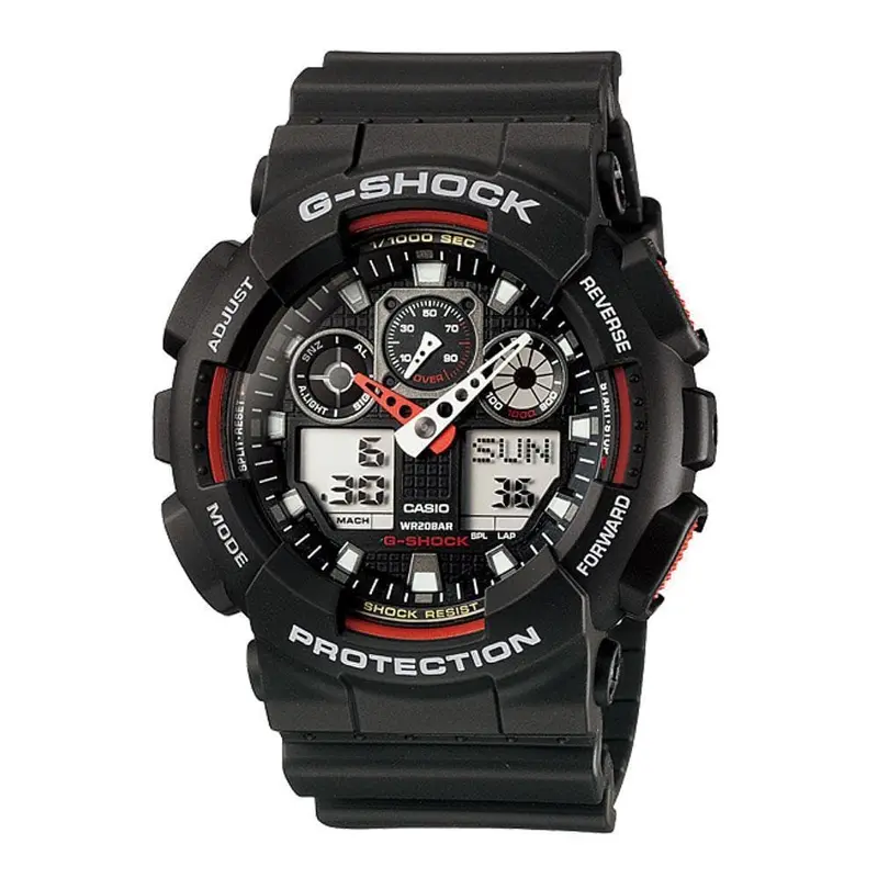 Casio G-Shock Digital Black Resin Strap Men Watch Ga-100-1A4dr-P 1
