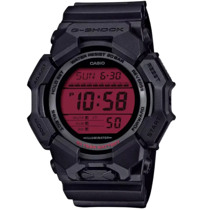 Casio G-Shock Digital Black Resin Strap Men Watch Gd-010Bbr-1Dr-P 1