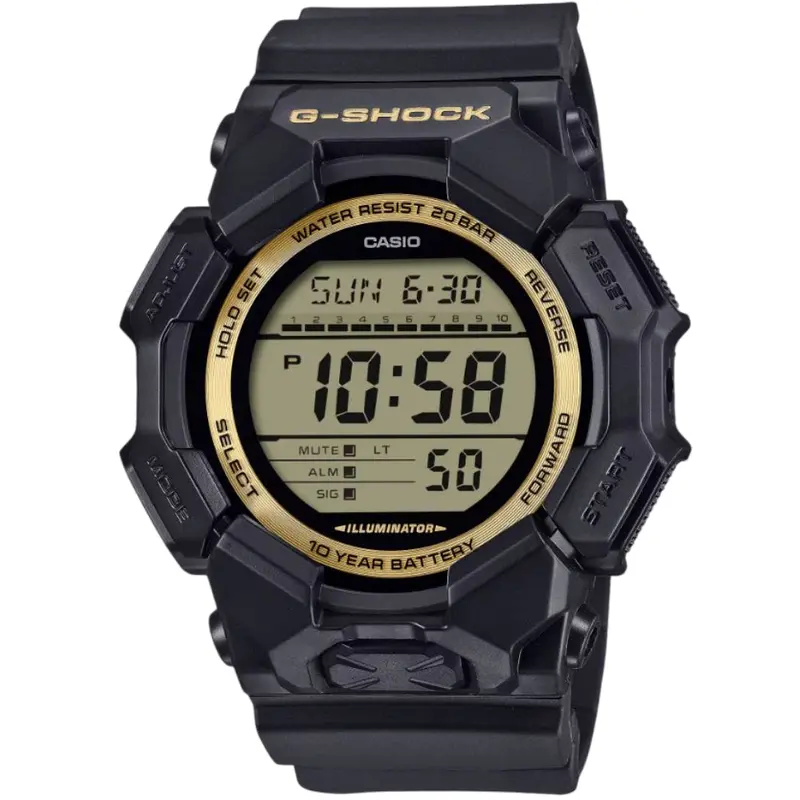 Casio G-Shock Digital Black Resin Strap Men Watch Gd-010Gb-1A9dr-P 1