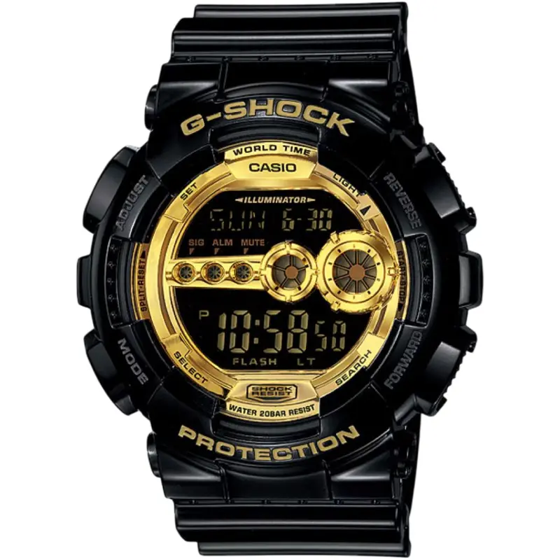 Casio G-Shock Digital Black Resin Strap Men Watch - Shock Resistant | Gd-100Gb-1Dr-P 1
