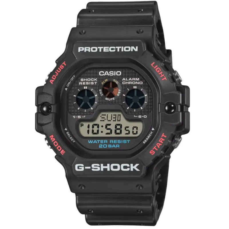 Casio G-Shock Digital Black Resin Strap Men's Watch - Shock Resistant | Dw-5900U-1Dr-P 1