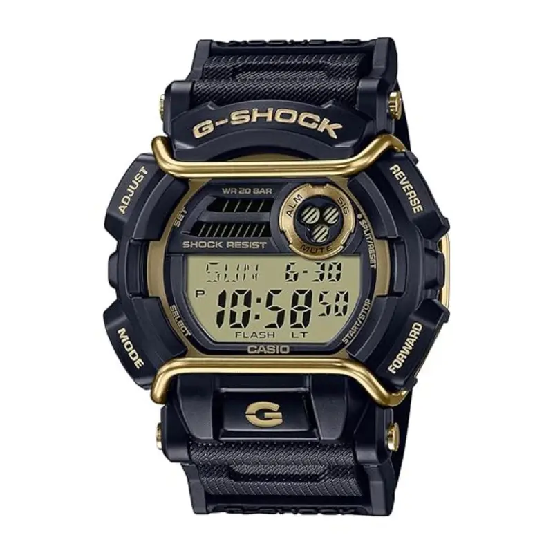 Casio G-Shock Digital Black Resin Strap Shock Resistant Men's Watch Gd-400Gb-1B2dr-P 1