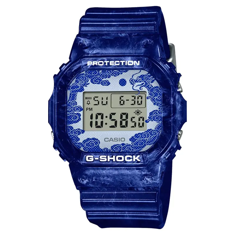 Casio G-Shock Digital Blue Resin Strap Men Watch Dw-5600Bwp-2Dr 1