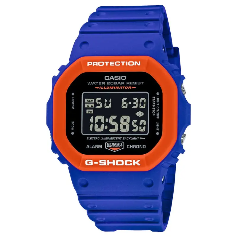 Casio G-Shock Digital Blue Resin Strap Men Watch Dw-5610Sc-2Dr 1