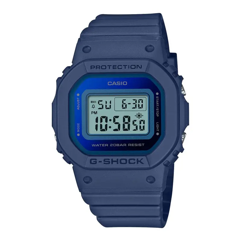 Casio G-Shock Digital Blue Resin Strap Women Watch Gmd-S5600-2Dr-P 1