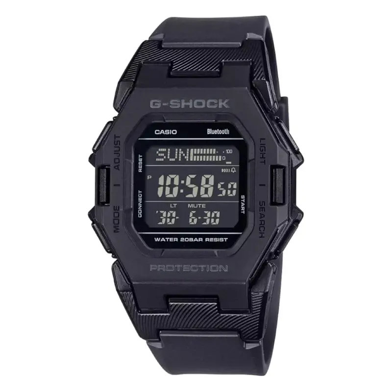 Casio G-Shock Digital Bluetooth Connects Black Resin Strap Men's Watch Gd-B500-1Dr 1