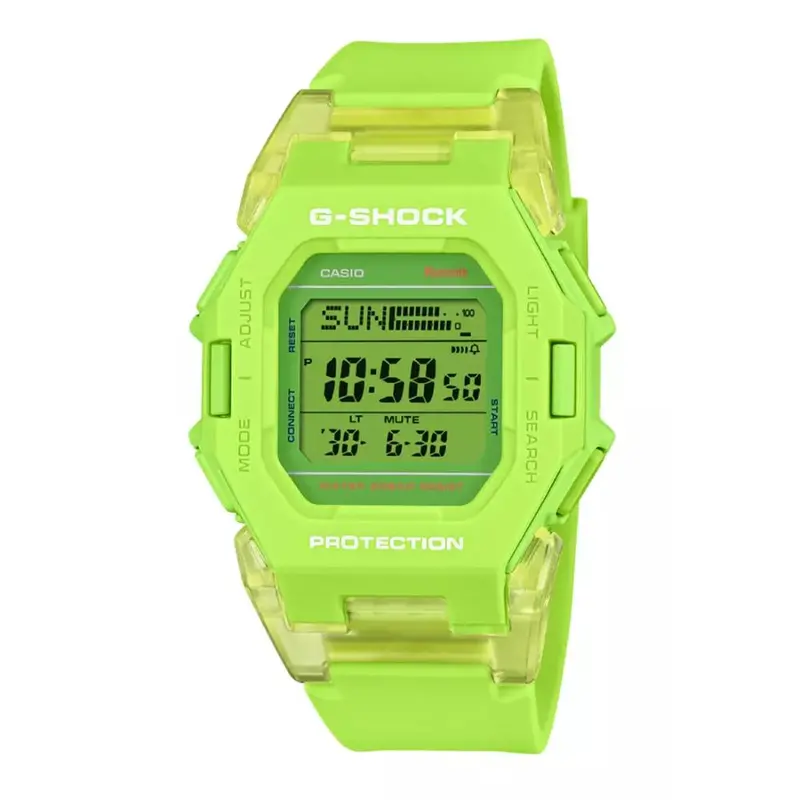Casio G-Shock Digital Bluetooth Connects Green Resin Strap Men's Watch Gd-B500s-3Dr 1