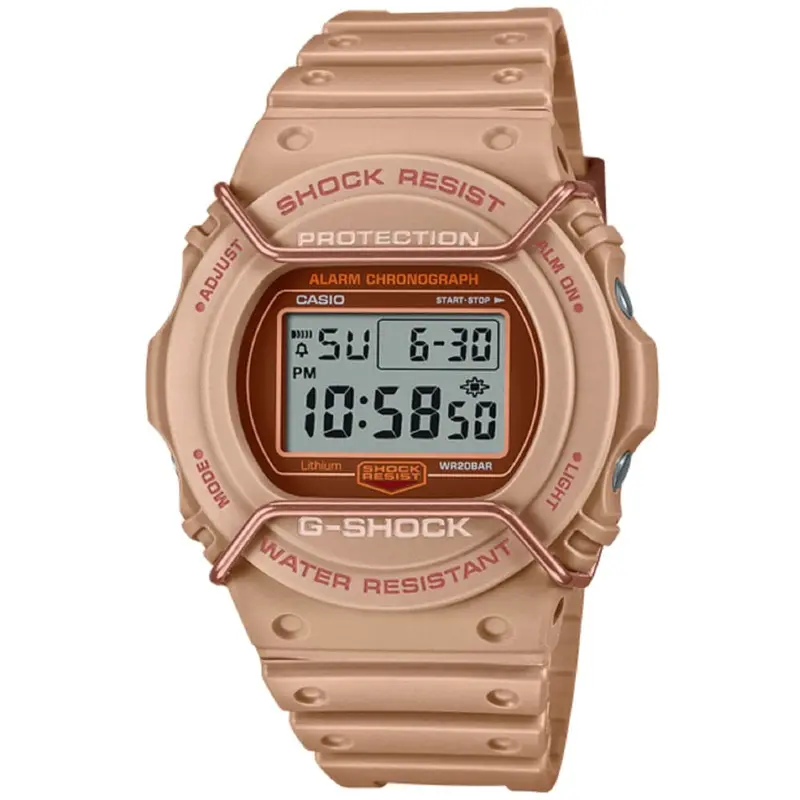 Casio G-Shock Digital Brown Resin Strap Men Watch Dw-5700Pt-5Dr-P 1