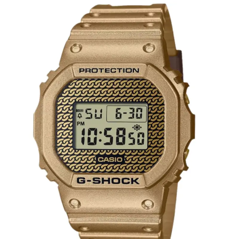 Casio G-Shock Digital Gold Resin Strap Men Watch Dwe-5600Hg-1Dr-P 1