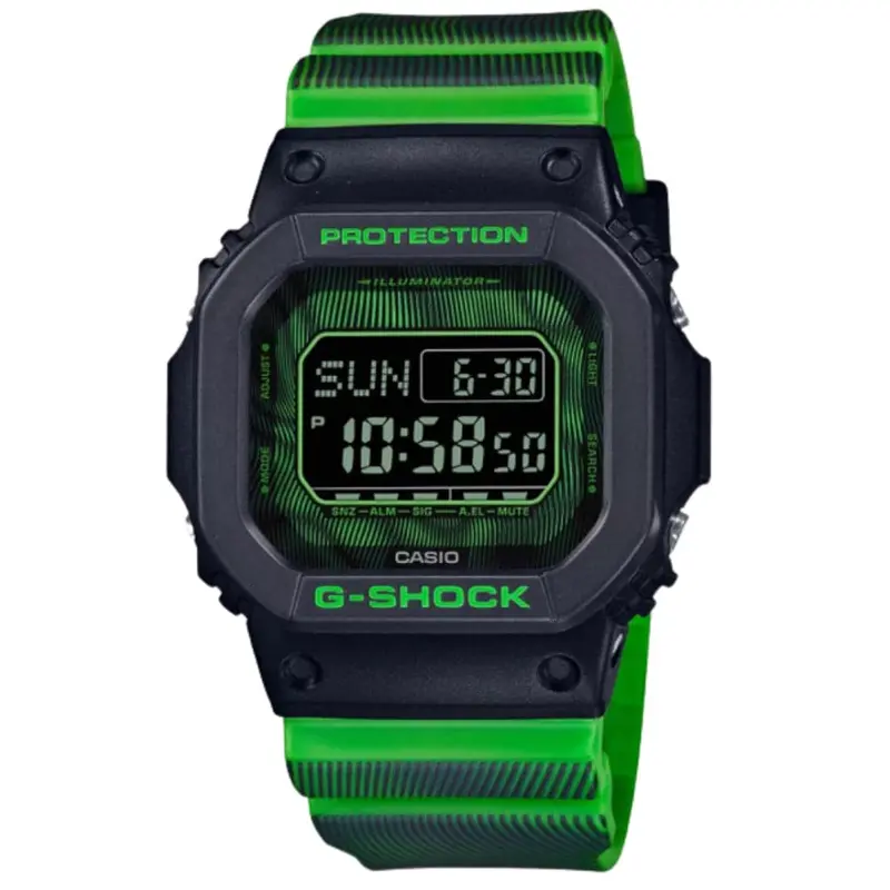 Casio G-Shock Digital Green Resin Strap Men Watch Dw-D5600td-3Dr 1