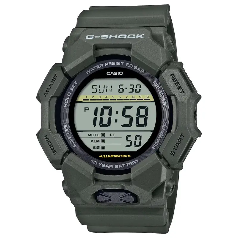Casio G-Shock Digital Green Resin Strap Men Watch Gd-010-3Dr-P 1