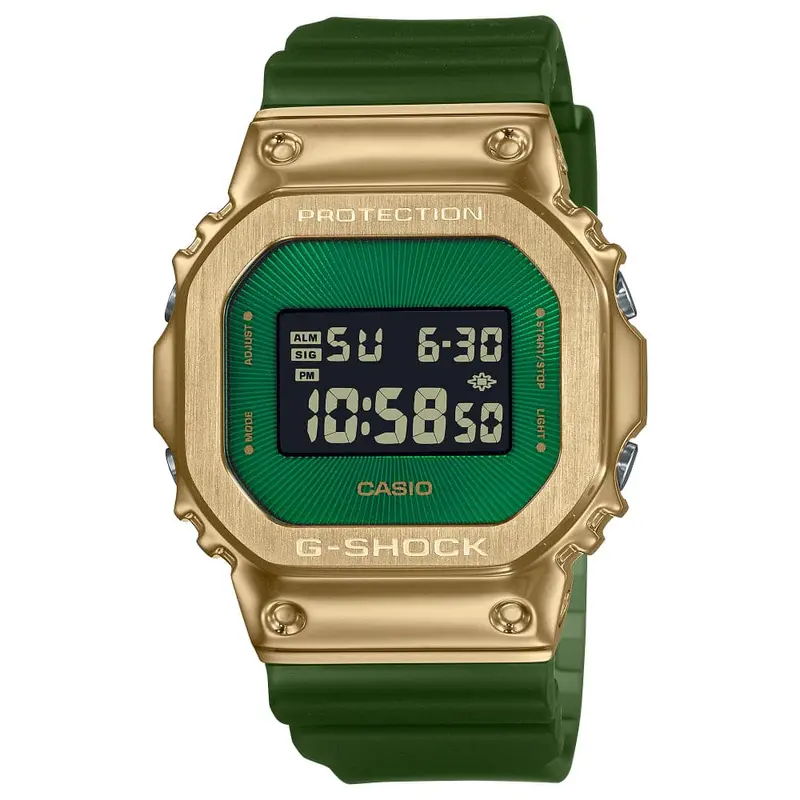 Casio G-Shock Digital Green Resin Strap Men Watch Gm-5600Cl-3Dr 1