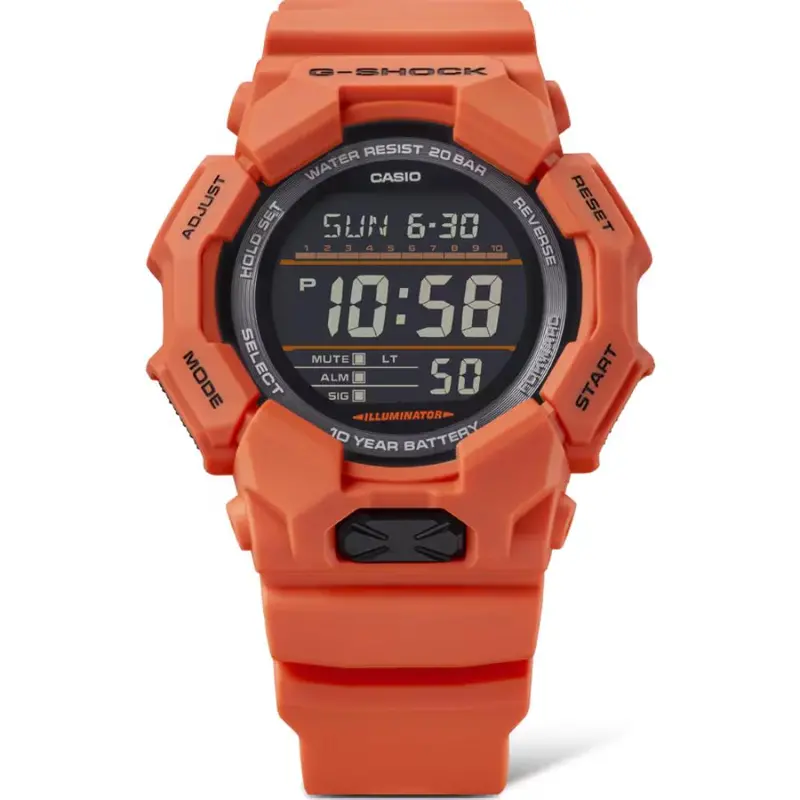Casio G-Shock Digital Orange Resin Strap Men Watch Gd-010-4Dr-P 2