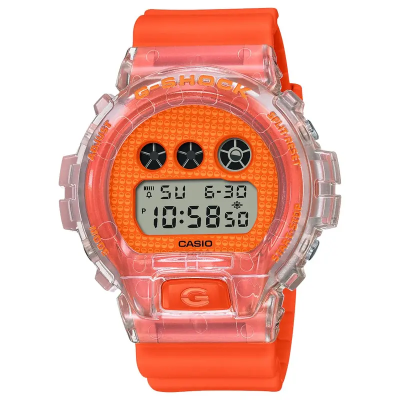 Casio G-Shock Digital Orange Resin Strap Unisex Watch Dw-6900Gl-4Dr 1