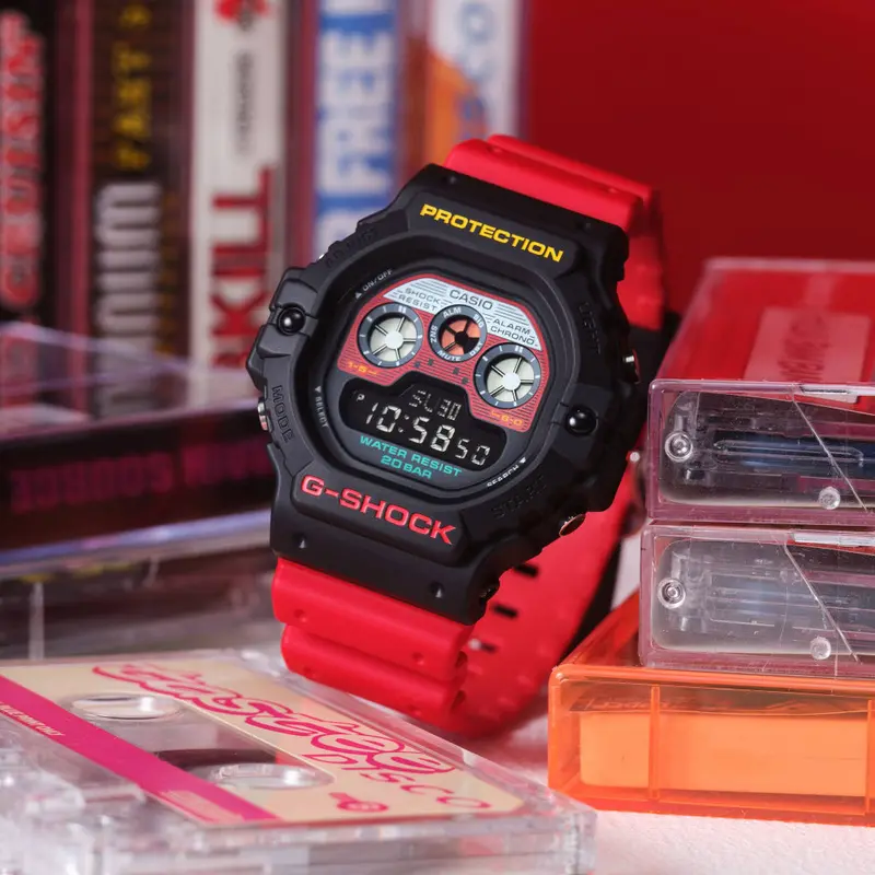 Casio G-Shock Digital Red Resin Strap Men Watch Dw-5900Mt-1A4dr-P 1