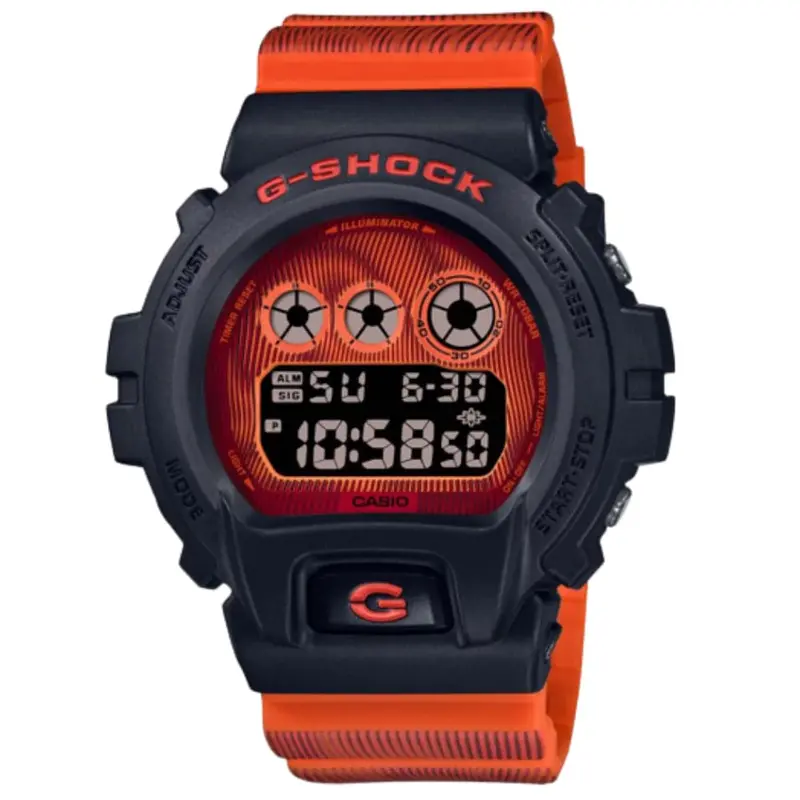 Casio G-Shock Digital Red Resin Strap Men Watch Dw-6900Td-4Dr 1