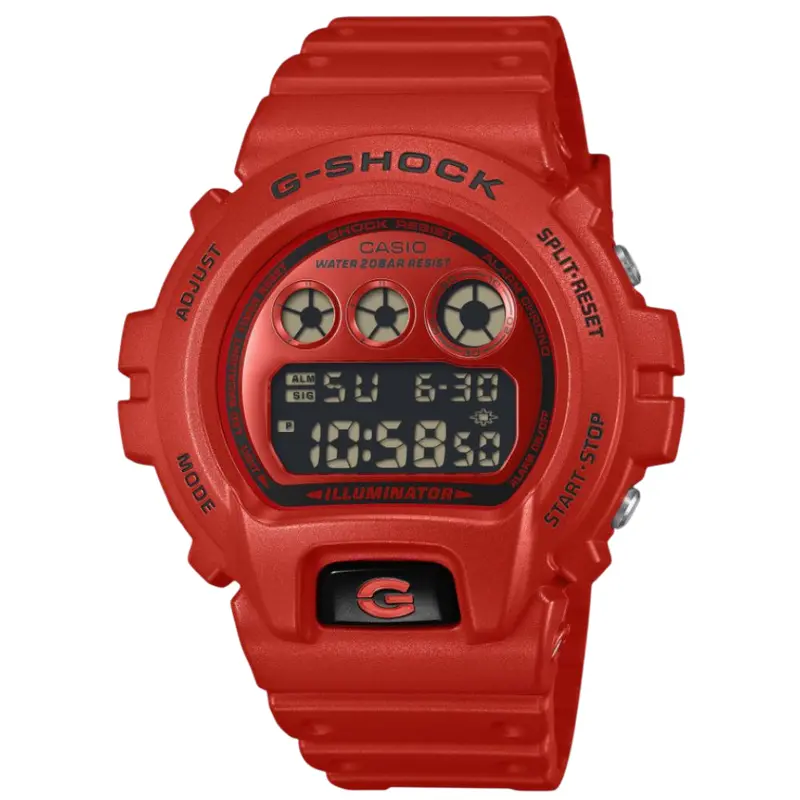 Casio G-Shock Digital Red Resin Strap Men's Watch - Shock Resistant | Dw-6900Rrb-4Dr-P 1