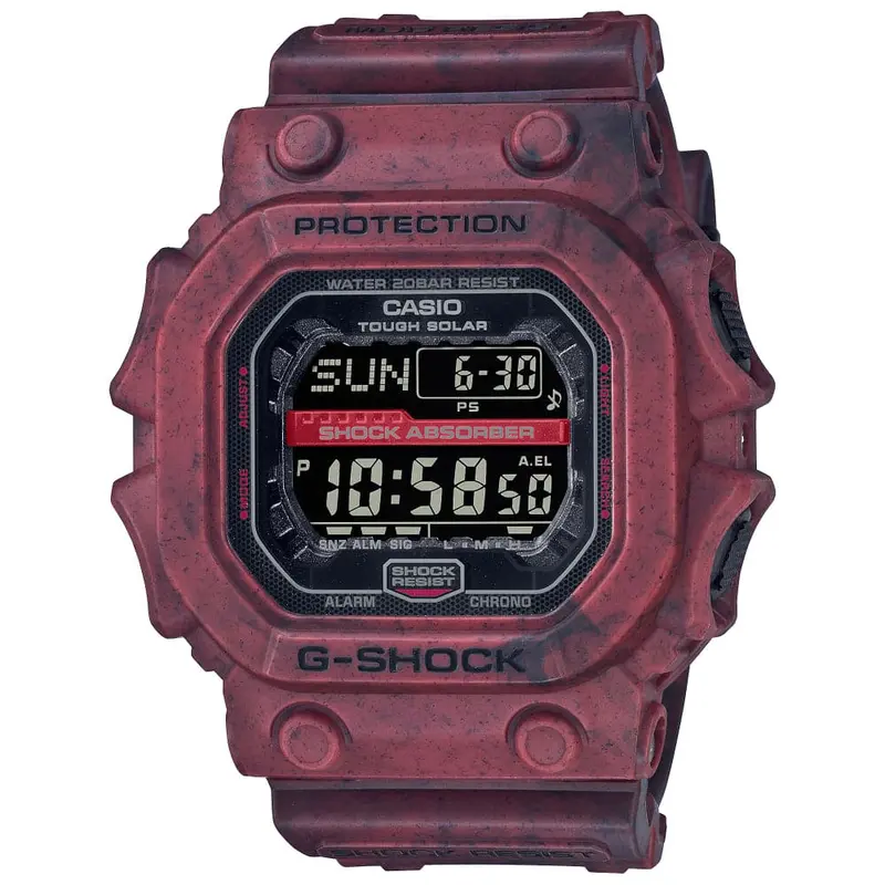 Casio G-Shock Digital Red Resin Strap Unisex Watch Gx-56Sl-4Dr-P 1