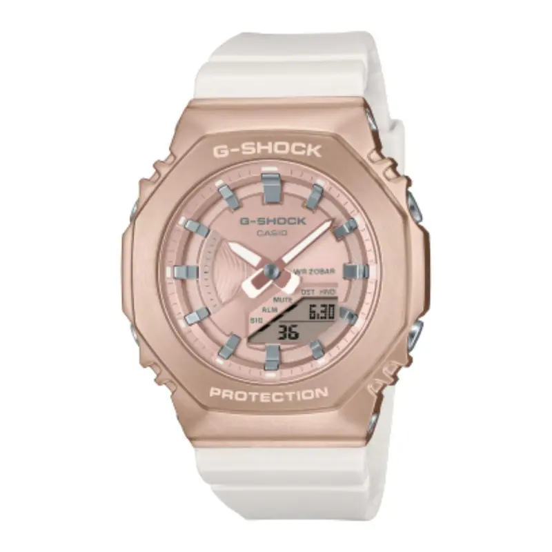 Casio G-Shock Digital Resin Strap Shock Resistant Women's Watch Gm-S2100cw-7Adr-P 1