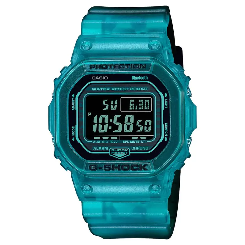 Casio G-Shock Digital Transparent Color Resin Strap Men Watch Dw-B5600g-2Dr 1