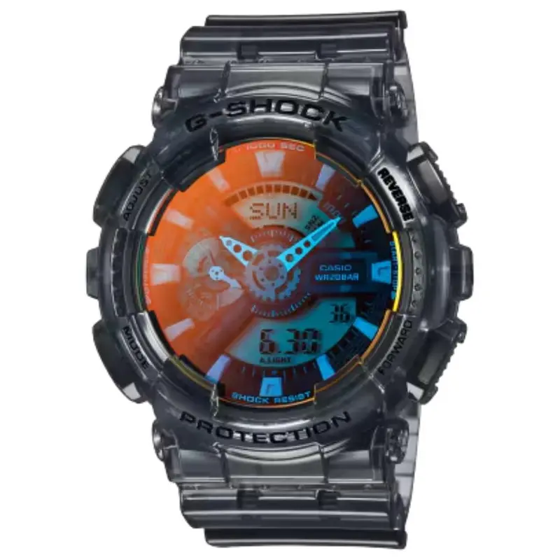 Casio G-Shock Digital Transparent Resin Strap Shock Resistant Unisex Watch Ga-110Tls-8Adr-P 1