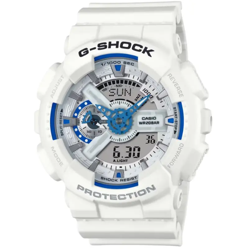 Casio G-Shock Digital White Resin Strap Men Watch Ga-110Hds-7Adr-P 1