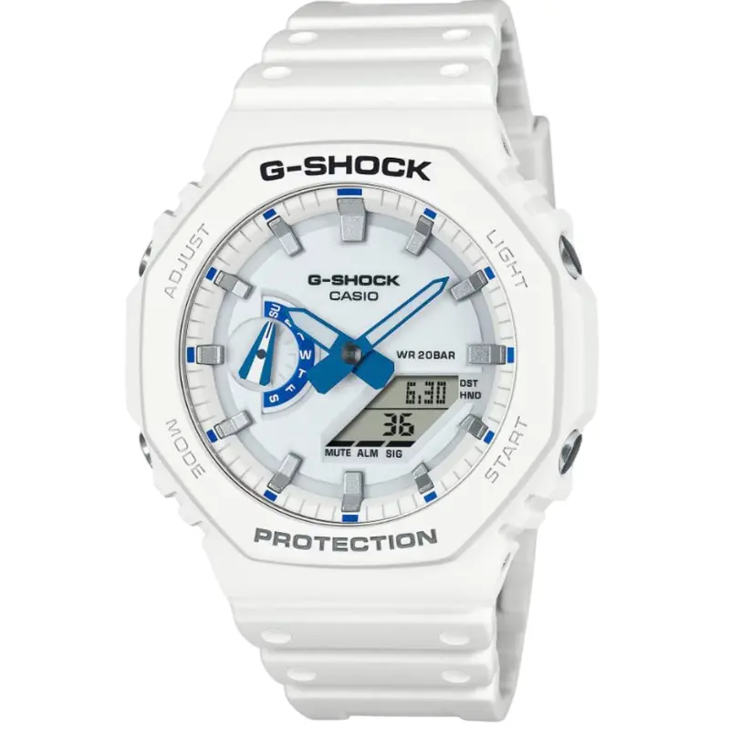Casio G-Shock Digital White Resin Strap Men Watch Ga-2100Hds-7Adr-P 1