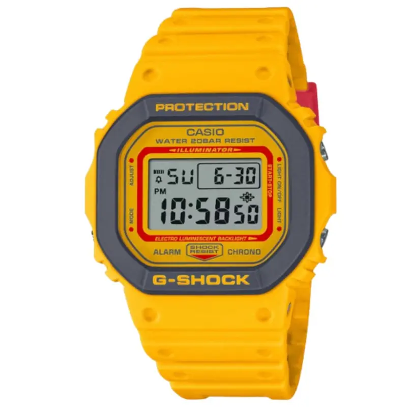 Casio G-Shock Digital Yellow Resin Strap Men Watch Dw-5610Y-9Dr-P 1