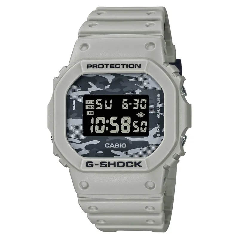 Casio G-Shock Dw-5600Ca-8Dr White Resin Strap Men Watch 1