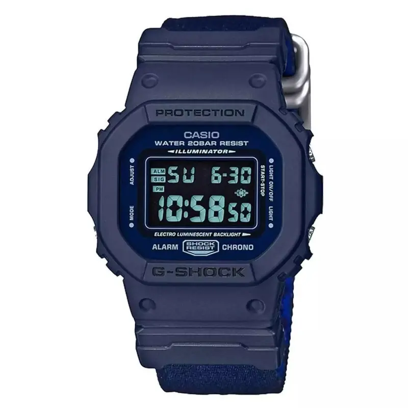 Casio G-Shock Dw-5600Lu-2Dr Digital Quartz Blue Resin Men's Watch 1