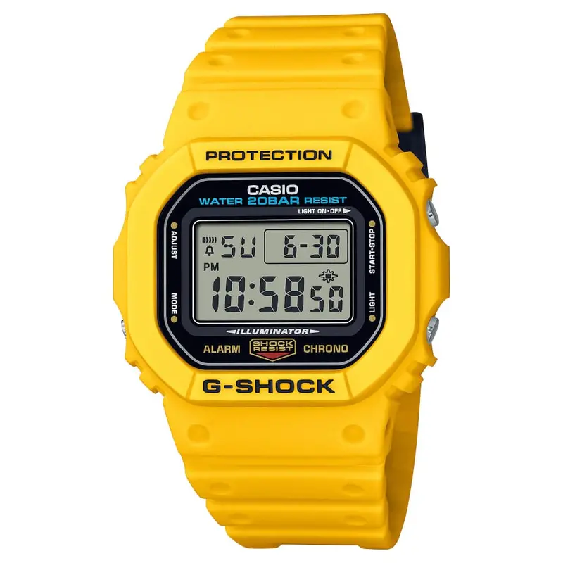 Casio G-Shock Dw-5600Rec-9Dr-P Yellow Strap Unisex Watch 1