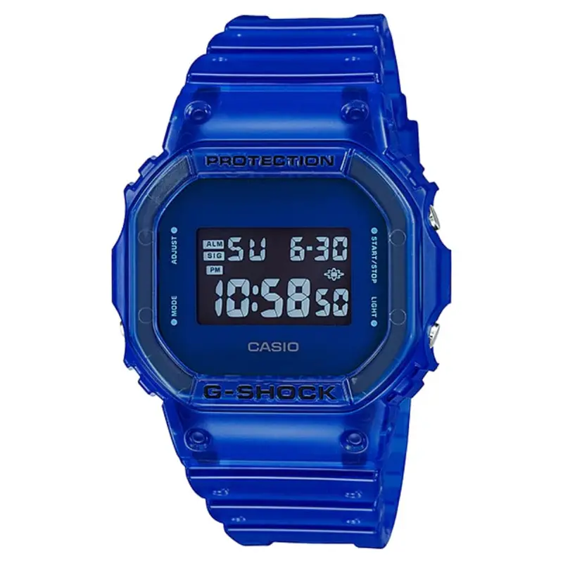 Casio G-Shock Dw-5600Sb-2Dr-P Blue Resin Strap Men Watch 1