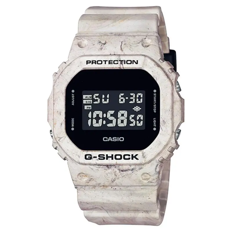 Casio G-Shock Dw-5600Wm-5Dr-P Cream Resin Strap Men's Watch 1